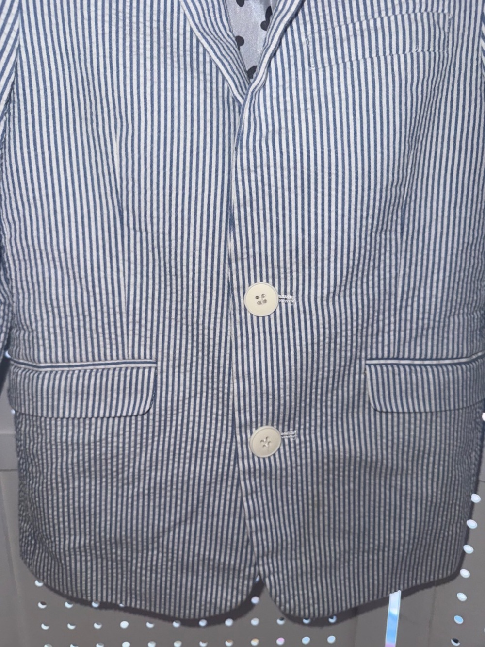Appaman Fine Tailoring Boys Seersucker Blazer - Size 7 - Picture 3 of 4